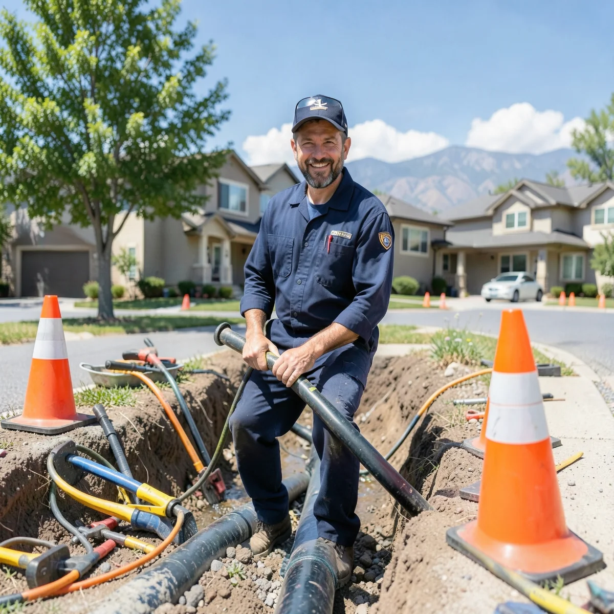Water main repair in Arvada, CO